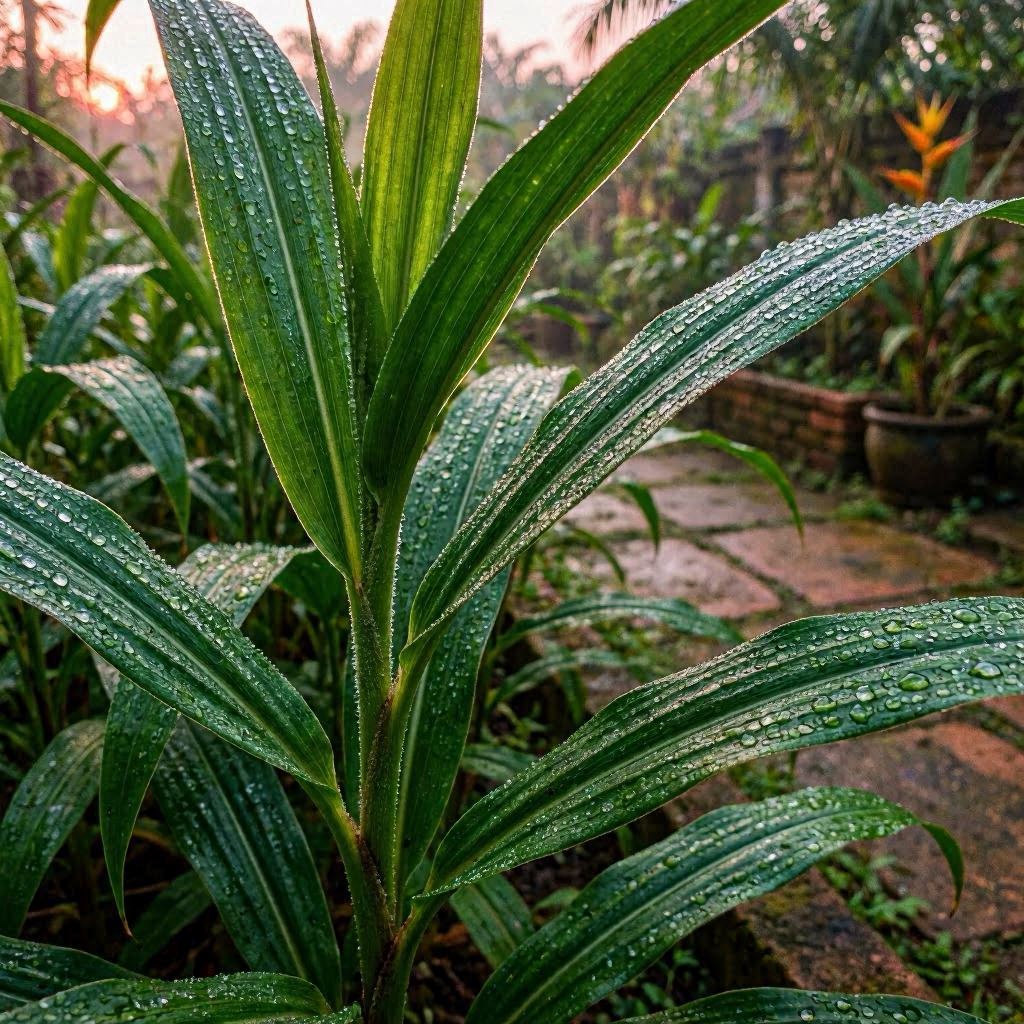 Erva Guiné no jardim brasileiro - erva sagrada da Umbanda