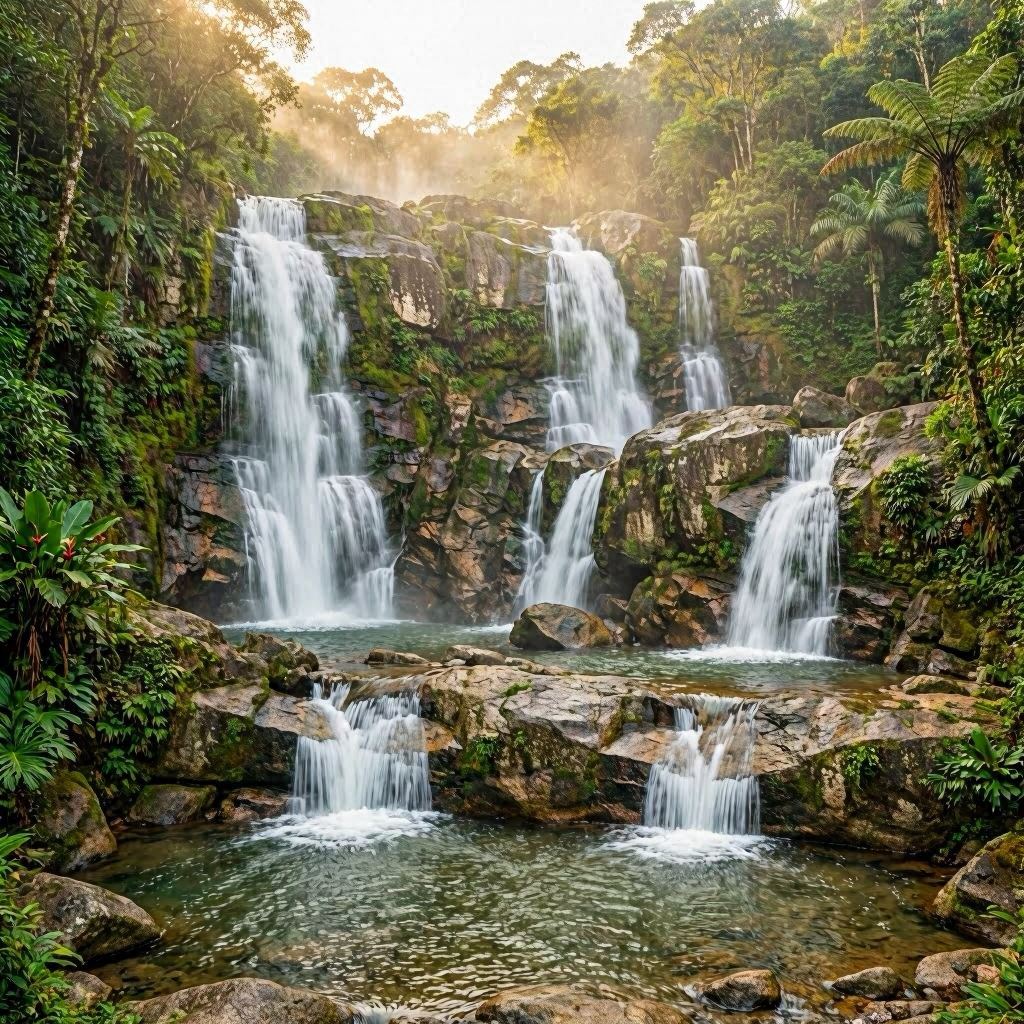 Sete cachoeiras tropicais brasileiras - Xangô Sete Cachoeiras